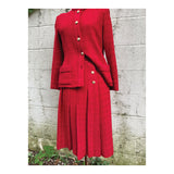 Vintage Chanel Red Suit